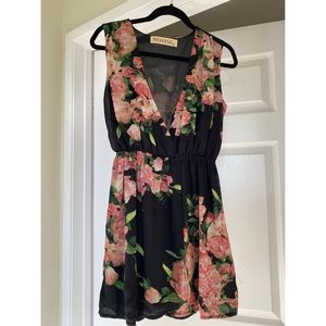Reverse Floral Cover Up Dress